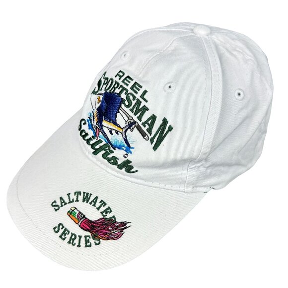 Reel Sportsman Hat One Size Adjustable Saltfish Saltwater Series Embroidered - Picture 5 of 11